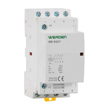 Contactor modular estrecho de 2 modulos de 4 Polos x 20A 8.0 kW de 4NA-imagen_A