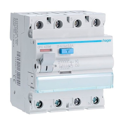 Diferencial HAGER 4P 25A 300mA CFC425M-imagen_A