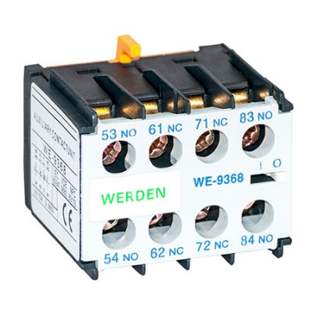 Bloque auxiliar con contactos 2 abiertos + 2 cerrados 2NA+2NC para Mini Contactor AC-imagen_A