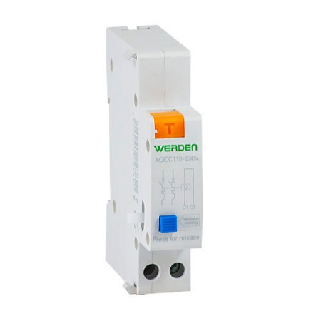 Bobina 230V AC para magnetotermicos WERDEN de 2 polos de 10A a 63A-imagen_A