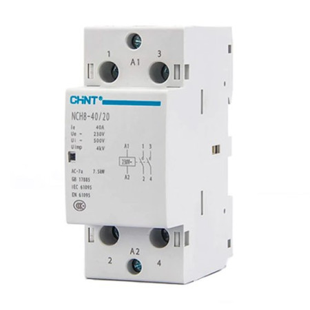 Contactor modular CHINT de 40 A 2NA NCH8-40-20-230-imagen_A