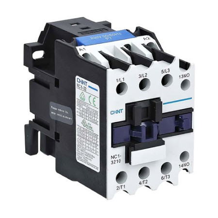 Contactor corriente alterna CHINT 3P de 32A y 20 CV NC1-3-32-10-230-imagen_A