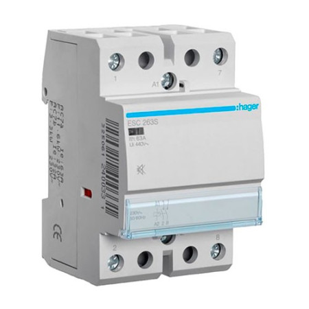 Contactor modular HAGER 2NA de 63A ESC263S-imagen_A