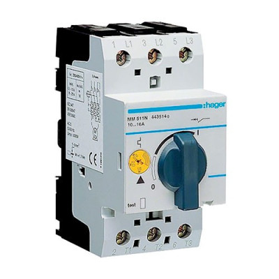 Guardamotor HAGER regulable de 10A a 16A MM511N-imagen_A
