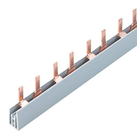 Peine de union de 2 Polos 63A tipo lengüeta de 1 metro-imagen_A