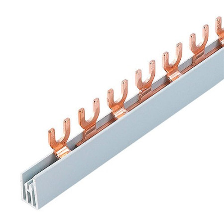 Peine de union de 2 Polos 63A tipo horquilla de 1 metro-imagen_A