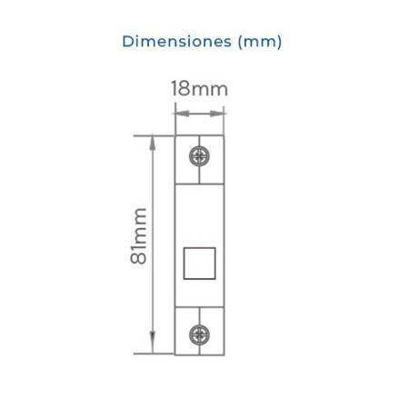 Piloto modular carril DIN 1 Polo luz verde 230V-imagen_B
