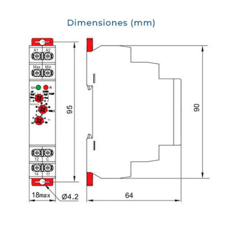 Rele de nivel modular con funcion de control de 2 o 1 niveles-imagen_B