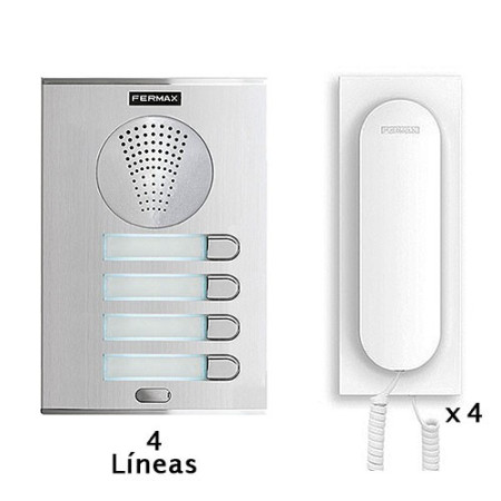 Portero automatico Fermax 4864 KIT de 4 lineas-imagen_B