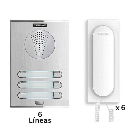 Portero automatico Fermax 4866 KIT de 6 lineas-imagen_B