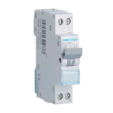 Automatico Magnetotermico DPN HAGER 1P+Neutro 25A MLU525-imagen_A