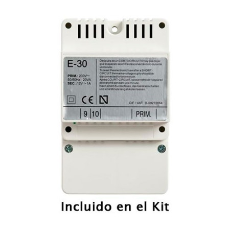 Portero automatico de Superficie a 2 Hilos Tegui 378141 Kit de 1 linea-imagen_E