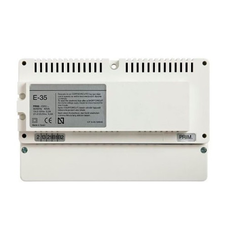 Alimentador E-35 Tegui para instalaciones de videoportero con monitores en paralelo-imagen_A