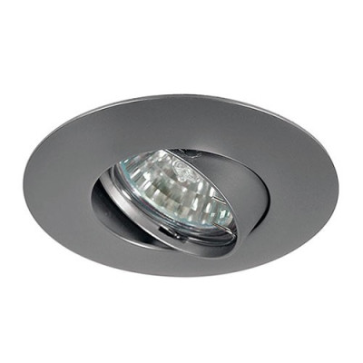 Aro downlight BIG basculante circular Cromo Mate para bombilla LED GU10-imagen_A