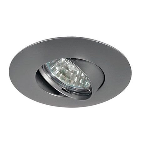 Aro downlight BIG basculante circular Cromo Mate para bombilla LED GU10-imagen_A