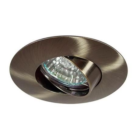 Aro downlight BIG basculante circular Oro Viejo para bombilla LED GU10-imagen_A