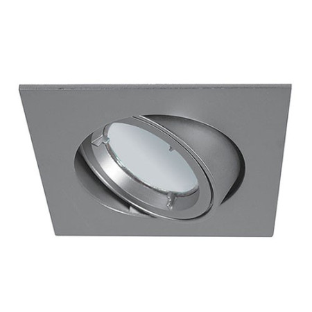 Aro downlight basculante cuadrado Cromo Mate para bombilla LED GU10-imagen_A