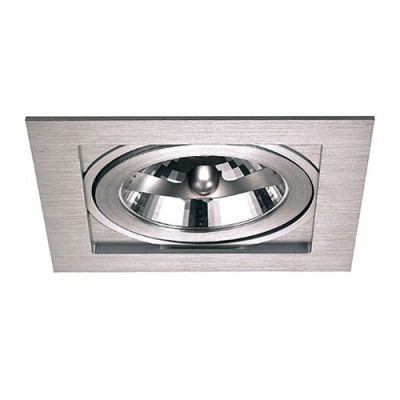 Aro downlight tipo CARDAN en Aluminio Rayado para 1 bombilla AR111-imagen_A