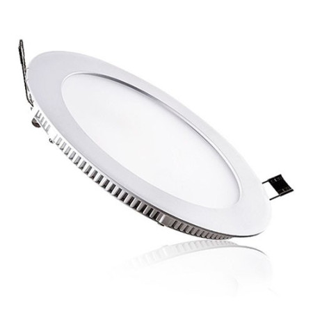 Downlight LED empotrable circular Blanco de 18W Luz calida 3000K-imagen_A