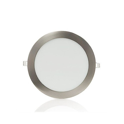 Downlight LED empotrable circular Niquel Satinado de 3W Luz fria 6000K-imagen_A