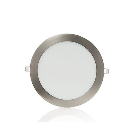 Downlight LED empotrable circular Niquel Satinado de 3W Luz fria 6000K-imagen_A
