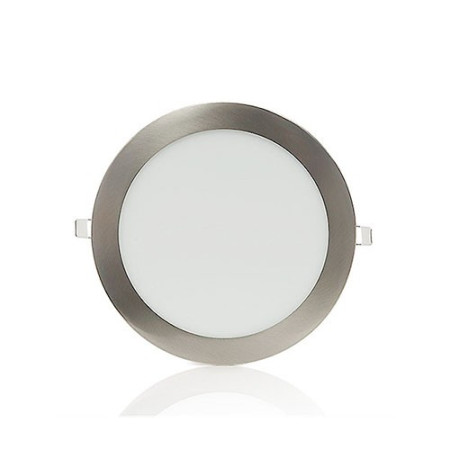 Downlight LED empotrable circular Niquel Satinado de 6W Luz fria 6000K-imagen_A