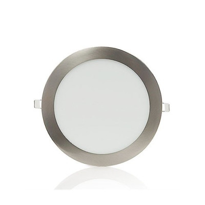 Downlight LED empotrable circular Niquel Satinado de 6W Luz dia 4500K-imagen_A