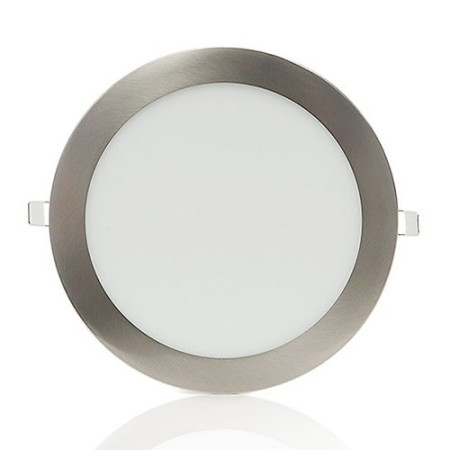 Downlight LED empotrable circular Niquel Satinado de 18W Luz dia 4500K-imagen_A