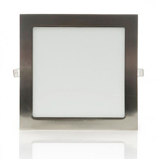 Downlight LED empotrable cuadrado Niquel Satinado de 18W Luz fria 6000K-imagen_A