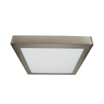 Downlight LED superficie cuadrado Niquel Satinado 12W Luz fria 6000K-imagen_A