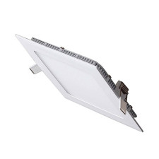 Downlight LED empotrable cuadrado Blanco de 12W Luz calida 3000K-imagen_A