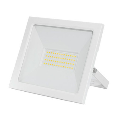 Proyector LED exterior 50W 4000 lumenes Luz fria Slim blanco IP65-imagen_A