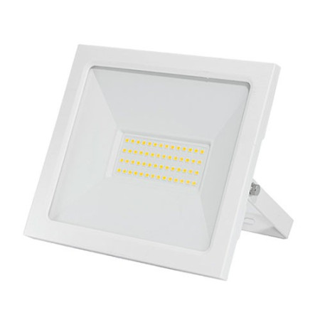 Proyector LED exterior 50W 4000 lumenes Luz fria Slim blanco IP65-imagen_A