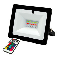 Proyector LED exterior 30W con mando y Luz Multicolor RGB-imagen_A