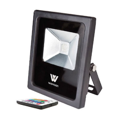 Proyector LED exterior 50W con mando y Luz Multicolor RGB-imagen_A