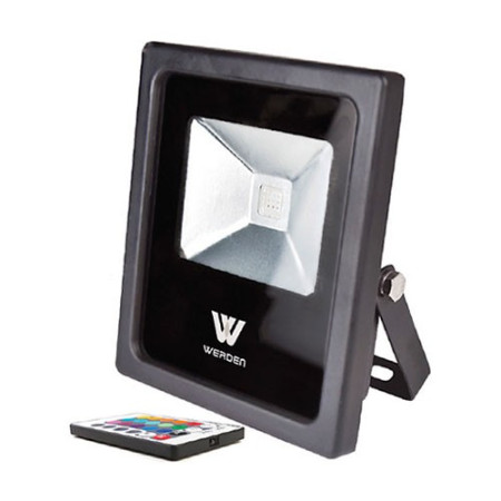 Proyector LED exterior 50W con mando y Luz Multicolor RGB-imagen_A