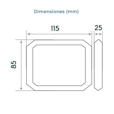 Proyector LED exterior 50W 1600 L Luz calida Slim IP65-imagen_B