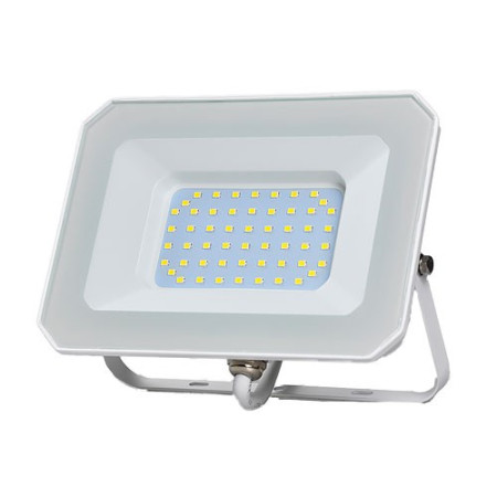 Proyector LED exterior 50W 4000 lumenes Luz calida Slim blanco IP65-imagen_A