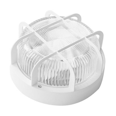 Aplique exterior IP44 redondo blanco con rejilla y portalamparas E27-imagen_A
