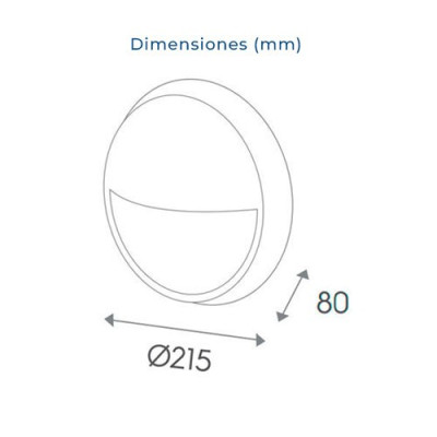 Aplique LED con sensor 14W 1000 lumenes Luz dia 4000K Blanco exterior IP54-imagen_E