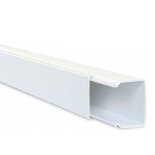 Canaleta para cables de 2 metros en Blanca de 40x40 mm-imagen_A