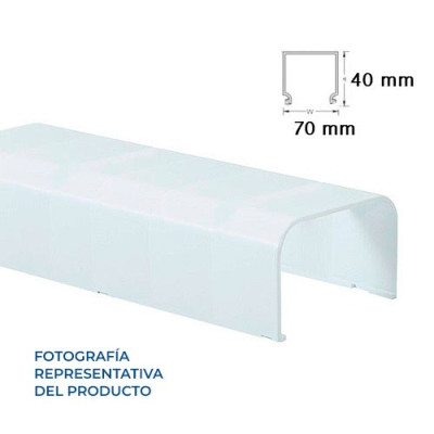 Canaleta Aire Acondicionado de 2 metros en Blanco de 70x40 mm-imagen_B