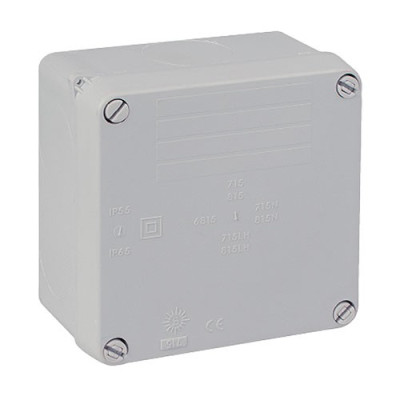 Caja estanca de empalmes de 100x100 mm con paredes lisas-imagen_A