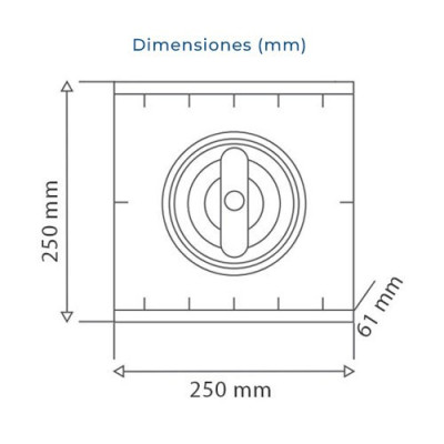 Tapa arqueta de registro de 250x250x61 mm-imagen_B