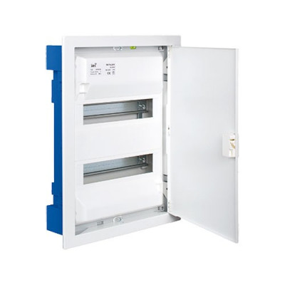 Cuadro electrico de Empotrar para PLADUR de 28 elementos con puerta metalica Solera MP28HGW-imagen_A