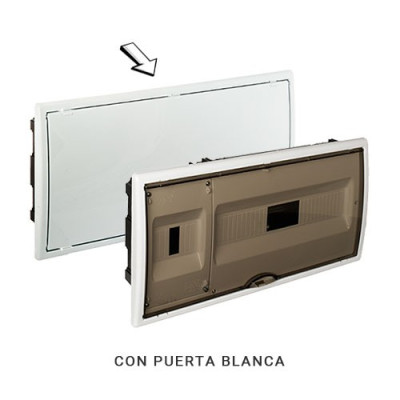 Cuadro electrico de Empotrar de 16 elementos + ICP con puerta blanca SOLERA 8881-imagen_B