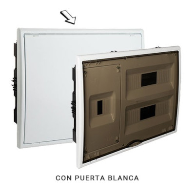 Cuadro electrico de Empotrar de 24 elementos + ICP con puerta blanca SOLERA 8203-imagen_B