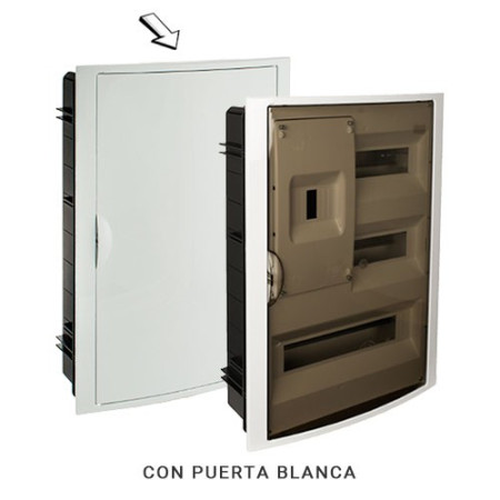 Cuadro electrico de Empotrar de 30 elementos + ICP con puerta blanca SOLERA 5430-imagen_B