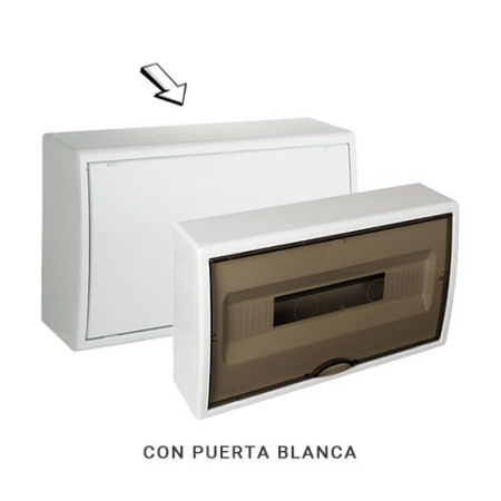 Cuadro electrico de Superficie de 18 elementos con puerta blanca SOLERA 8704-imagen_B