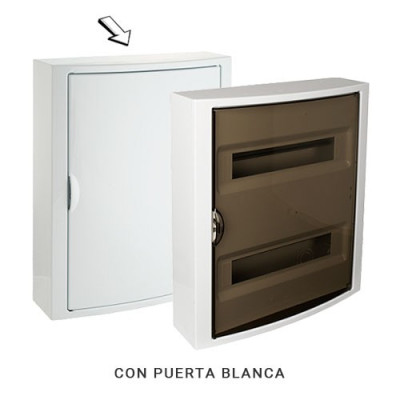 Cuadro electrico de Superficie de 28 elementos con puerta blanca SOLERA 5281-imagen_B